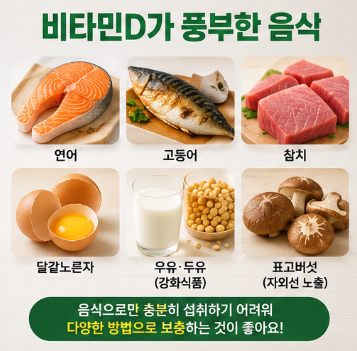음식으로 비타민D를 보충하는 방법
