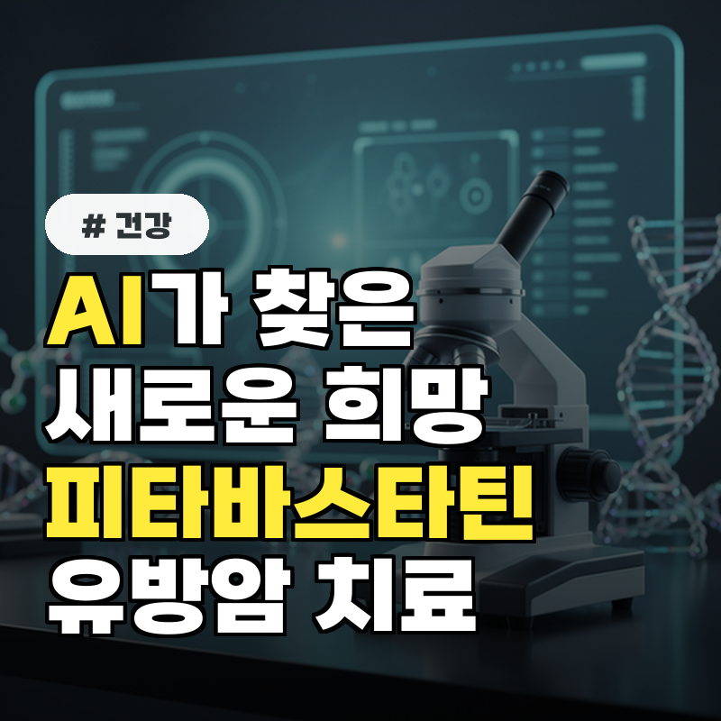 AI가 찾아낸 희망! 고지혈증약 피타바스타틴이 유방암 치료!