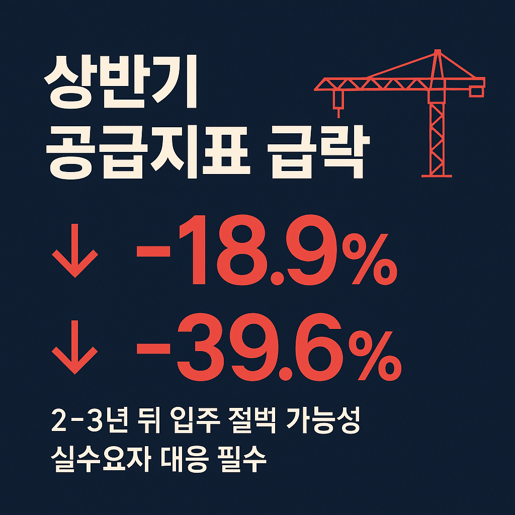 상반기공급지표급감_착공분양감소카드뉴