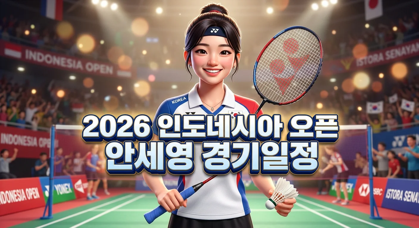 2026 인도네시아 오픈 경기일정과 안세영 단식 일정 총정리 (6월 2일~7일)