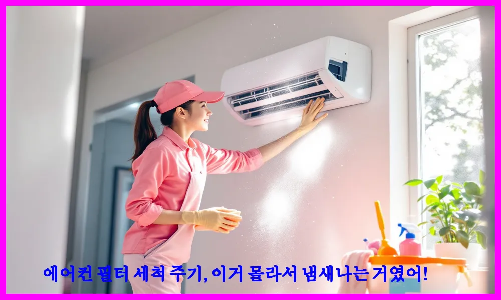 에어컨 필터 세척 주기, 이거 몰라서 냄새나는 거였어!