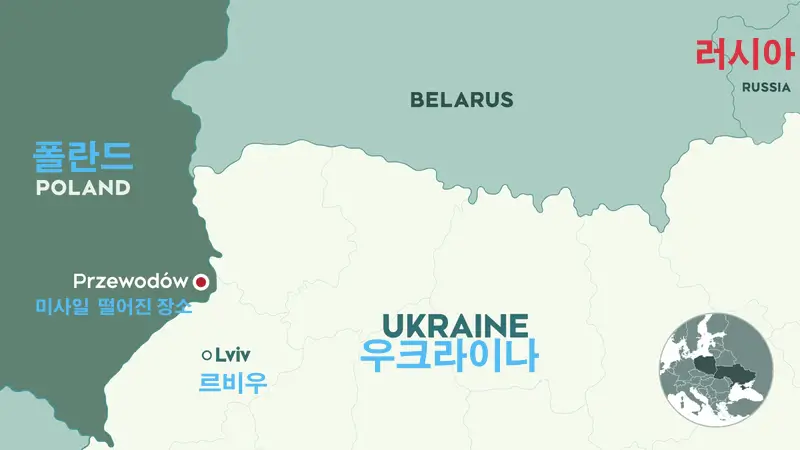 폴란드 우크라이나 국경 지도