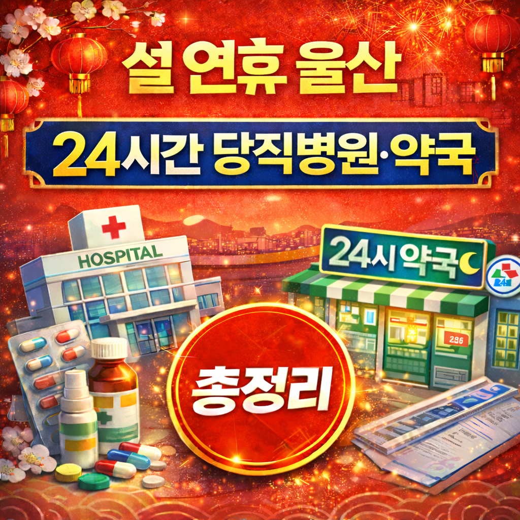 설 연휴 울산 24시간 당직병원&middot;약국 바로가기