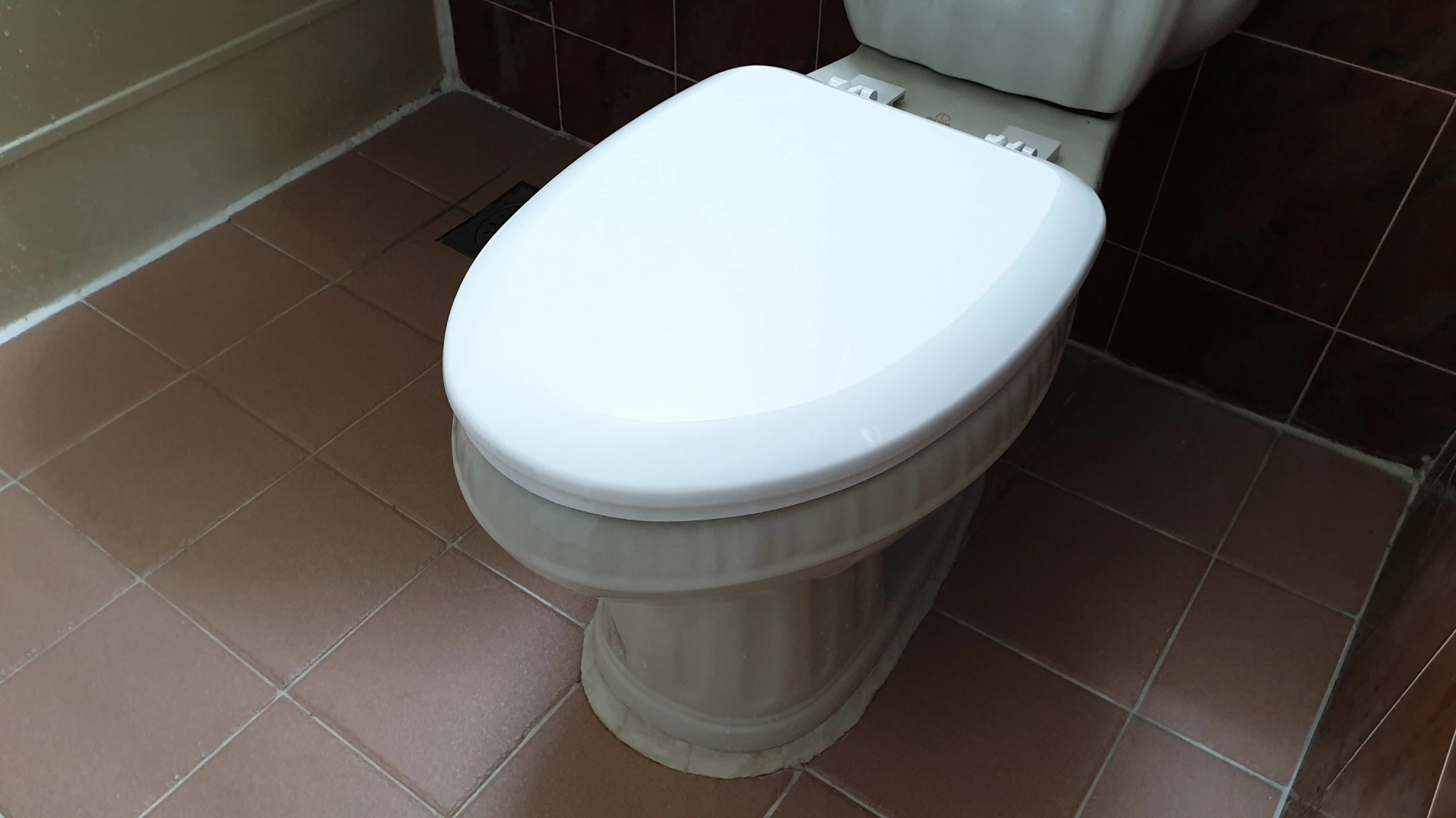 변기 커버 덮게 교체 완료 모습