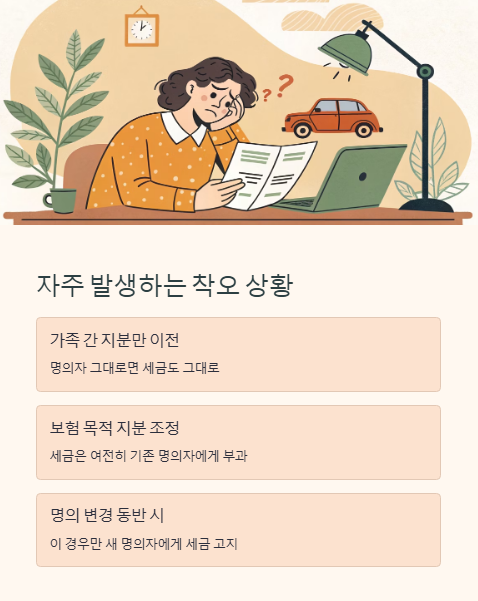 자주 발생하는 착오 상황
