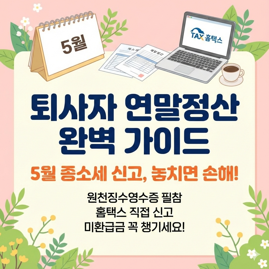 퇴사자 연말정산 서류 준비 리스트 홈택스 신고 전 체크사항