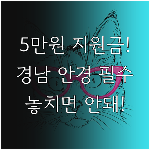 저소득 자녀 2025년 경남 안경 지..