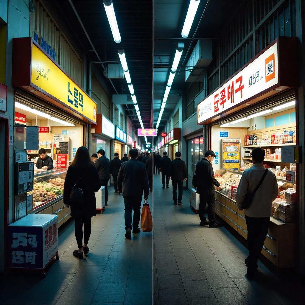 오사카와 부산 편의점 관련 사진