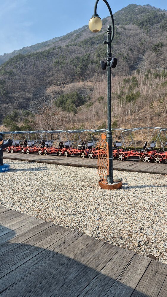 레일바이크 정차