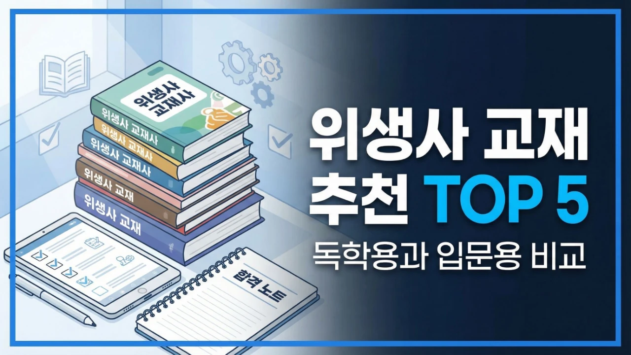 위생사 교재 추천과 독학용 입문용 비교를 정리한 대표이미지