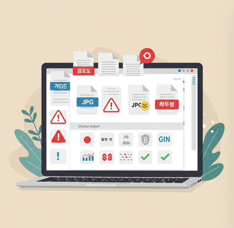 디지털 업로드할 때 주의사항