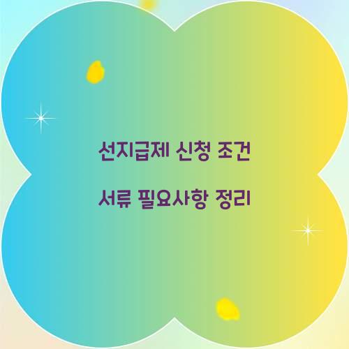 선지급제 신청