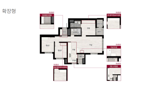 원당역 롯데캐슬 스카이엘 평면도
