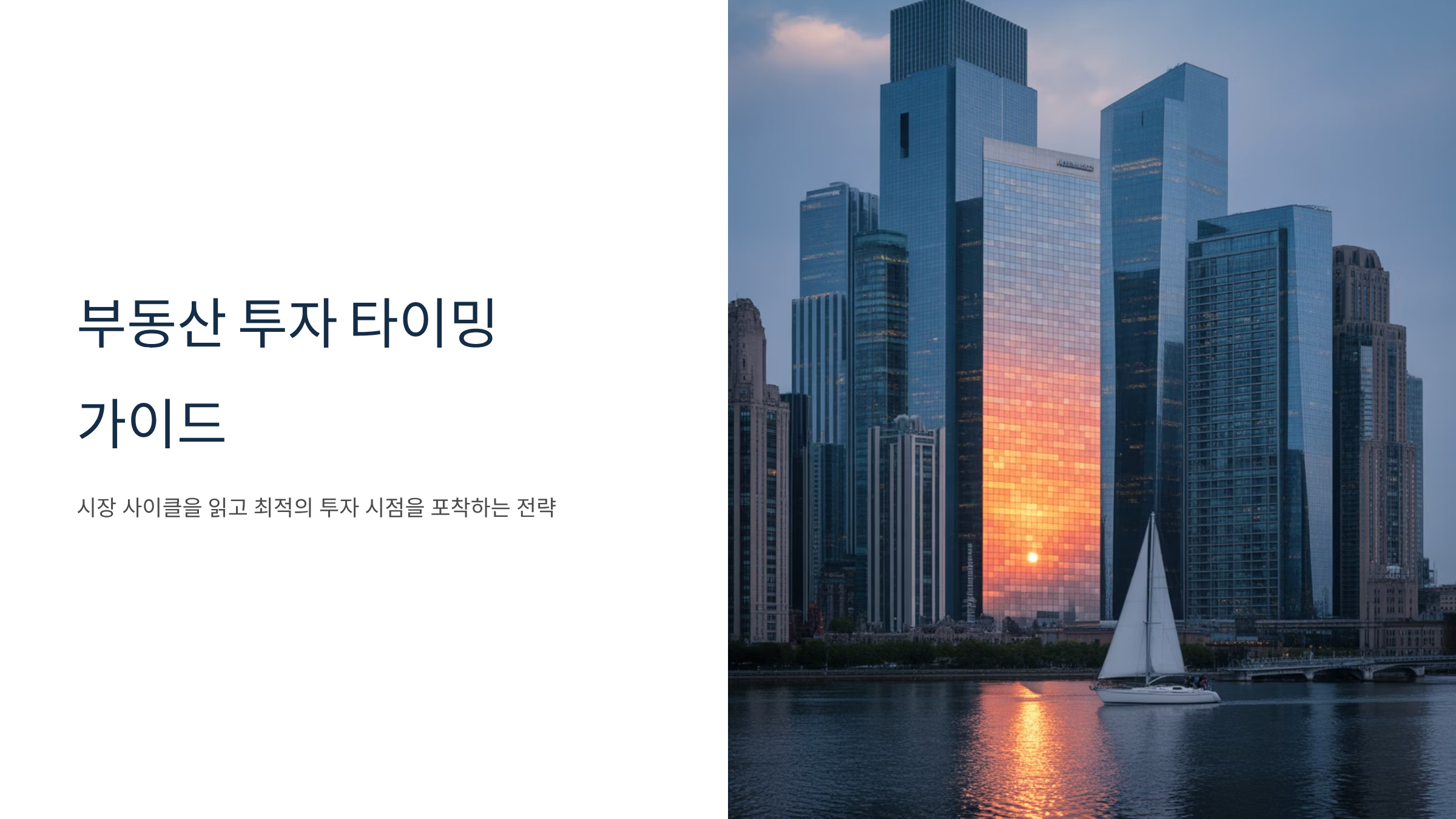 부동산 매입 타이밍 신호 읽기