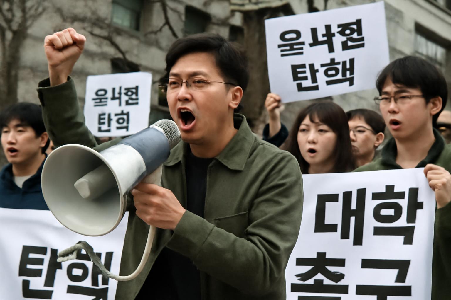 대학생 탄핵 촉구