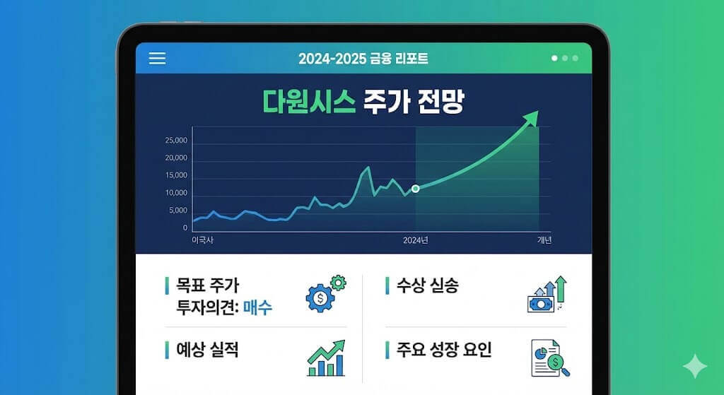 다원시스 주가 전망