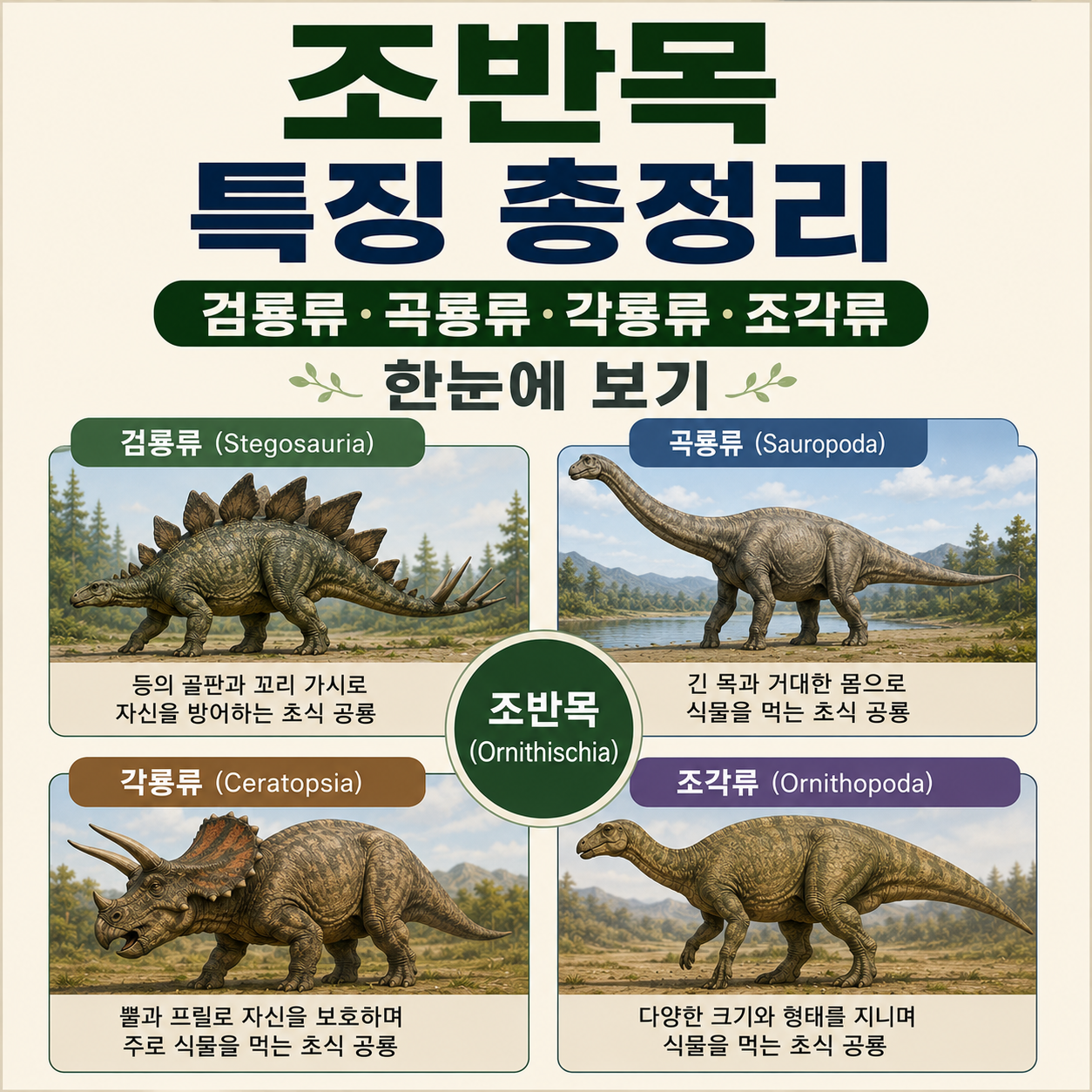 조반목 특징