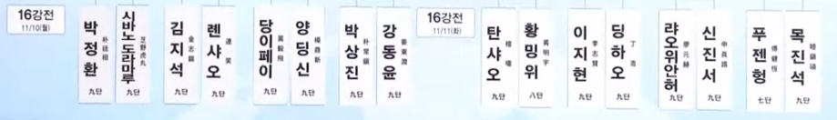 2025 삼성화재배 16강 대진