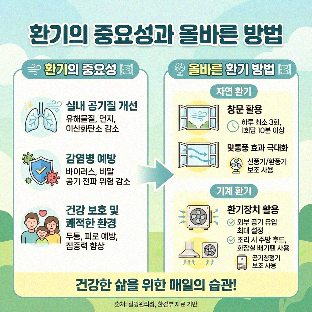 우리 집 실내 공기 질 지키는 꿀팁