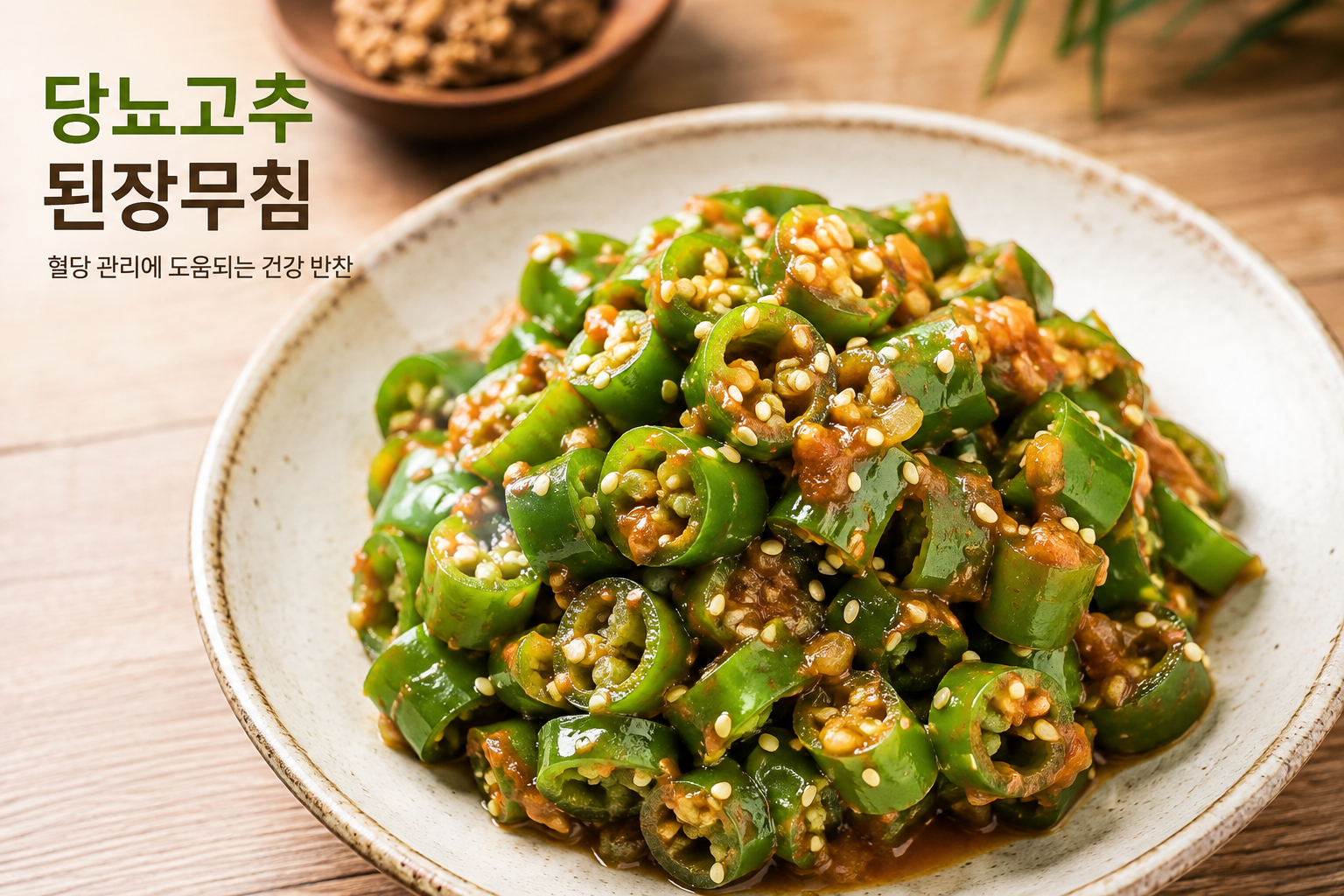 당뇨고추된장무침