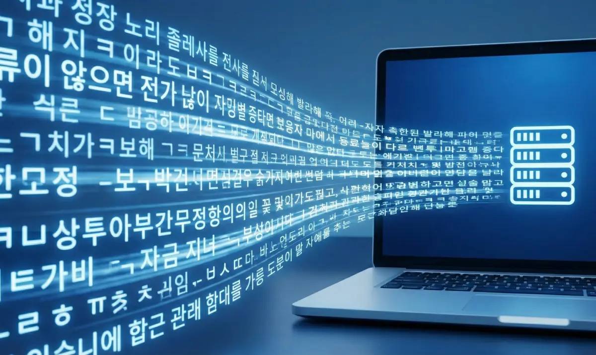 끊긴 답변을 이어가기 위한 명령어 입력