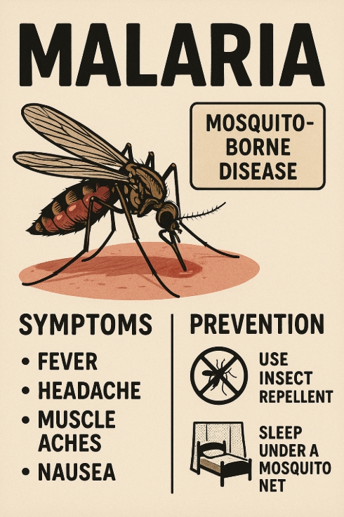 말라리아 관련 자료 사진