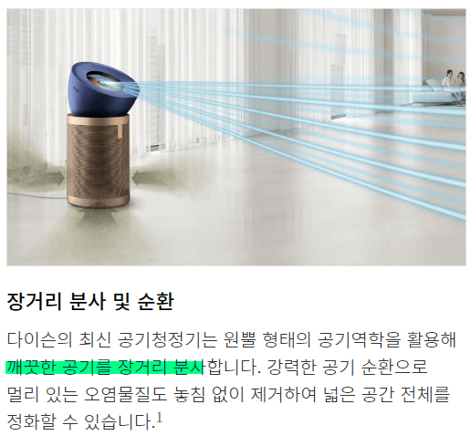 다이슨 빅콰이엇 포름알데히드 공기청정기 성능