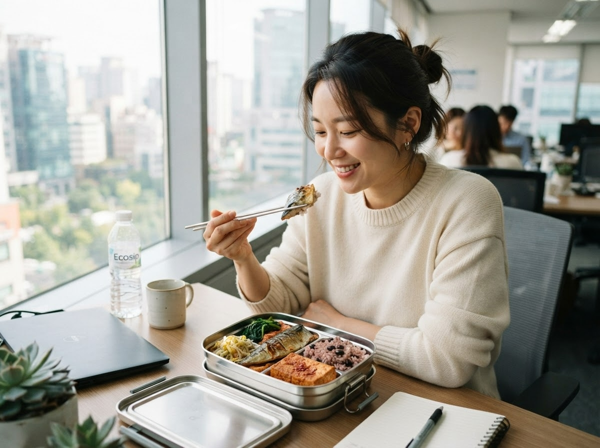 시니어 단백질 식단 점심 한 끼 단백질 채우기
