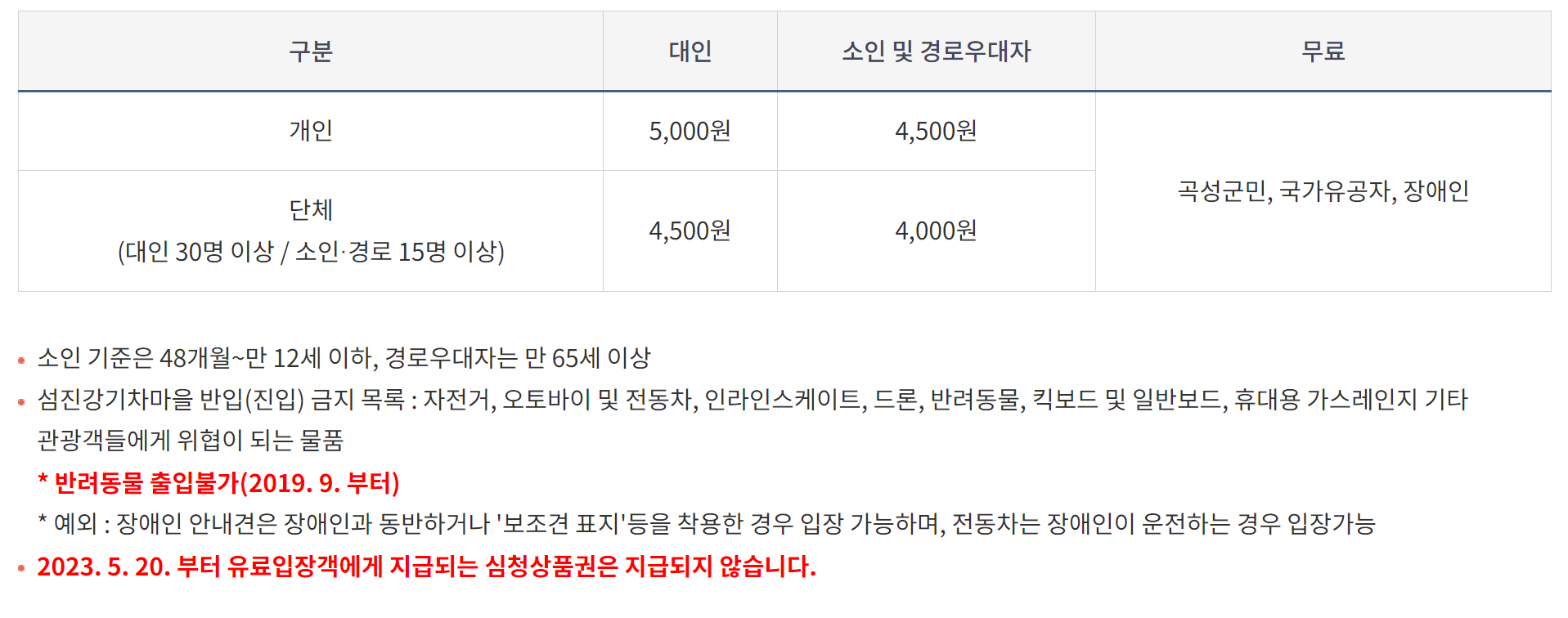 곡성세계장미축제 입장료 및 일정 상세 안내