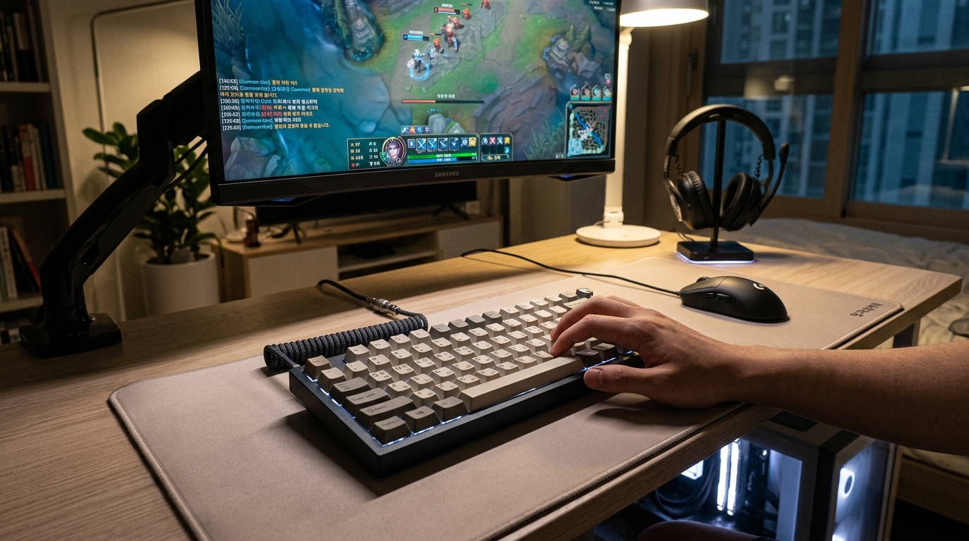 키보드 입력 설정 이미지