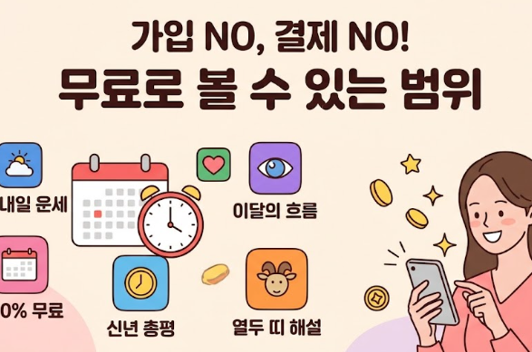 무료 볼수 있는 범위 안내