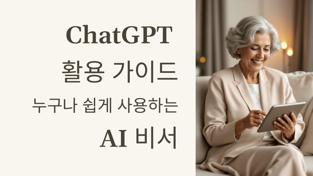챗GPT 활용 가이드: 중장년층도 쉽게 사용하는 방법