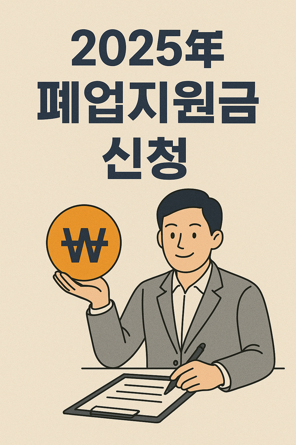 폐업 지원금 신청 방법