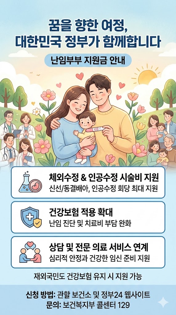 난임부부 정부지원 지원금안내