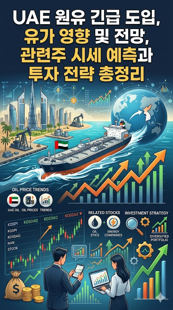 UAE 원유 긴급 도입, 유가 영향 및 전망, 관련주 시세 예측과 투자 전략 총정리