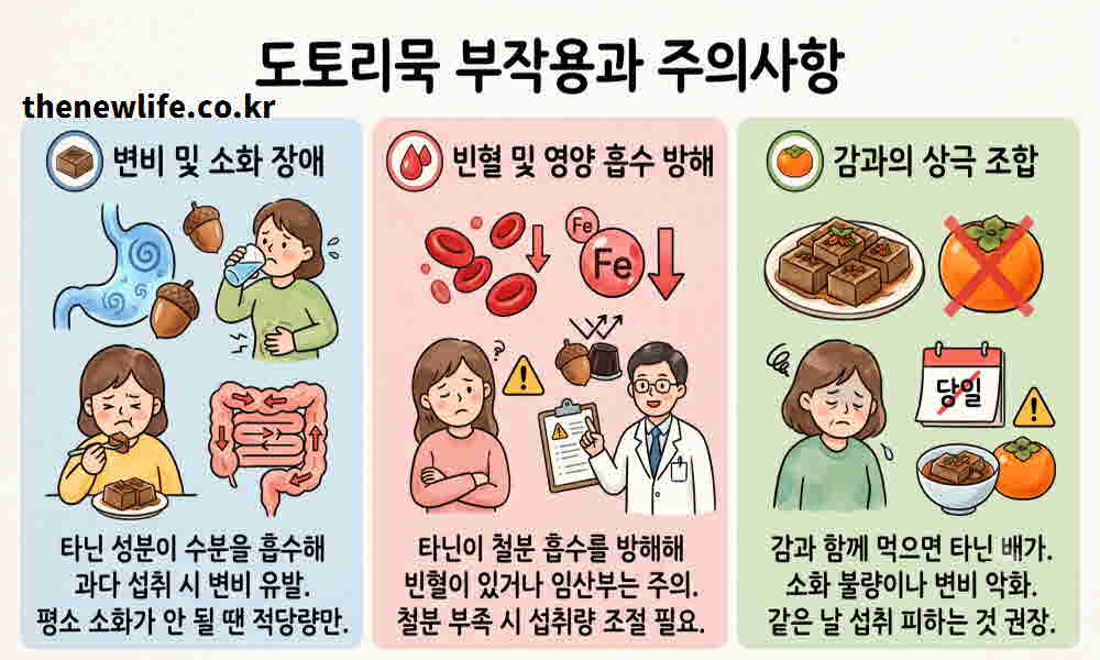도토리묵 효능 부작용