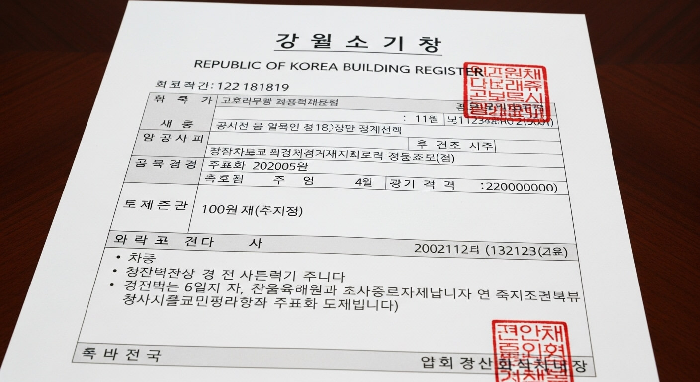 건축물대장 열람