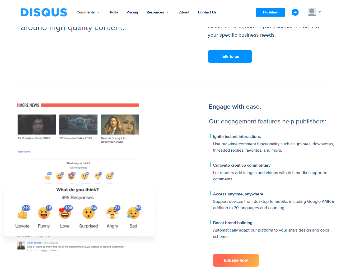 Disqus 홈페이지