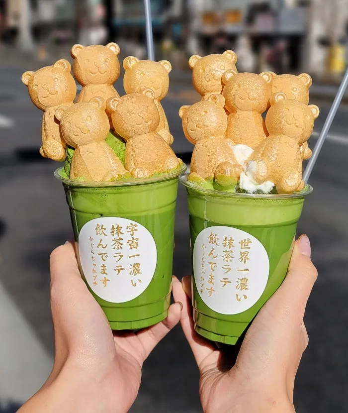 카구라차카 뿌치(아사쿠사역 츠쿠바 EXP)｜우주 제일 진한 말차 라떼