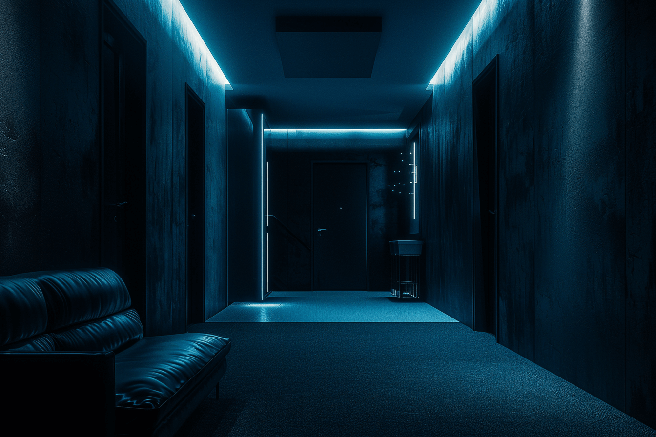 철벽으로-둘러쌓인-어두운-복도