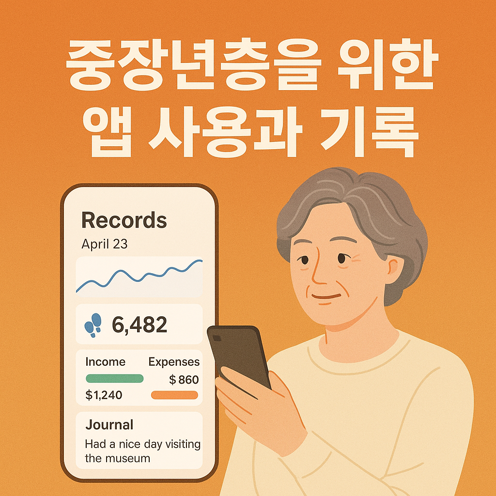 앱 사용기 및 기록 스크린샷