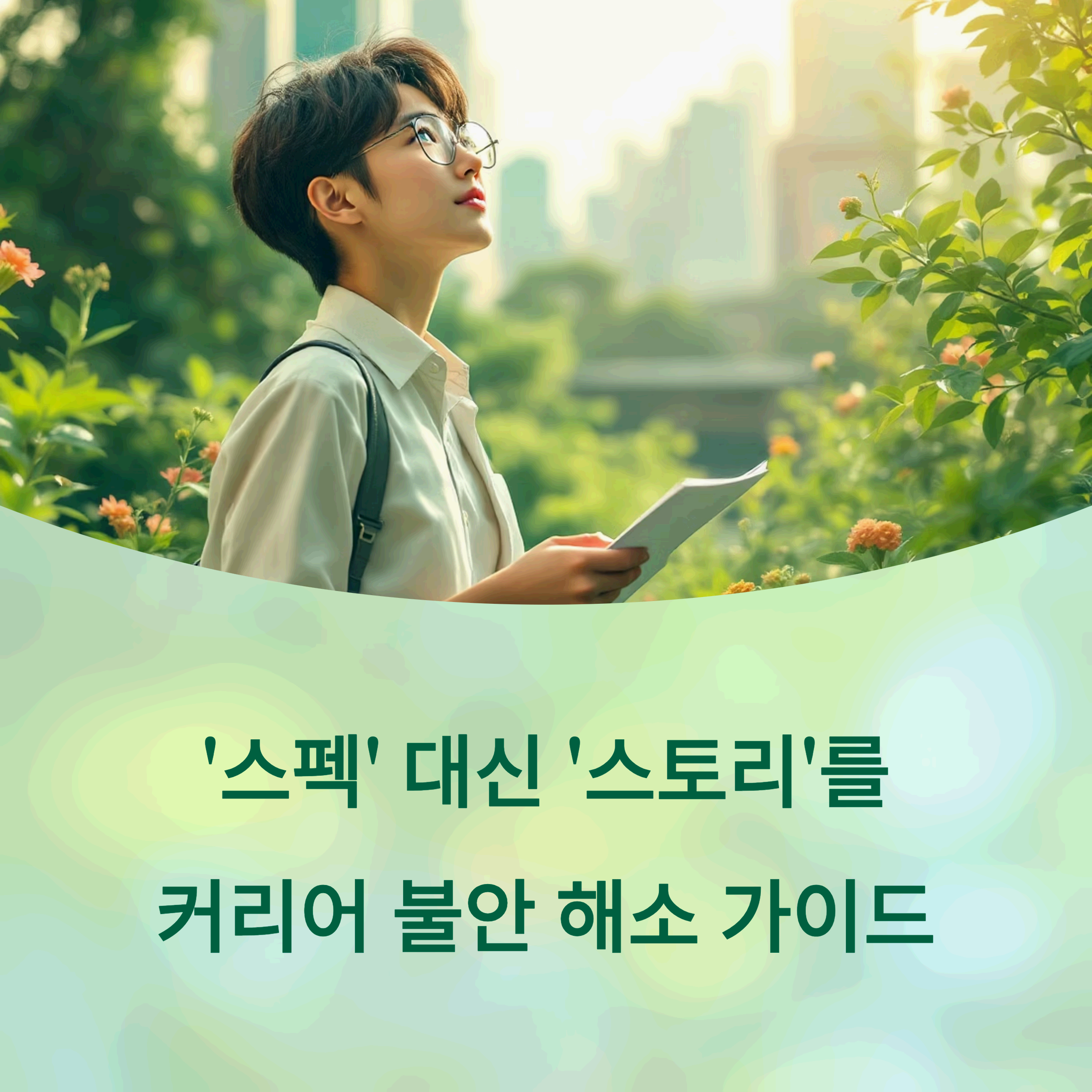 looking up at a bright career path