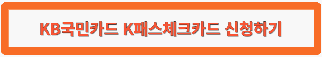 KB국민카드 K패스체크카드