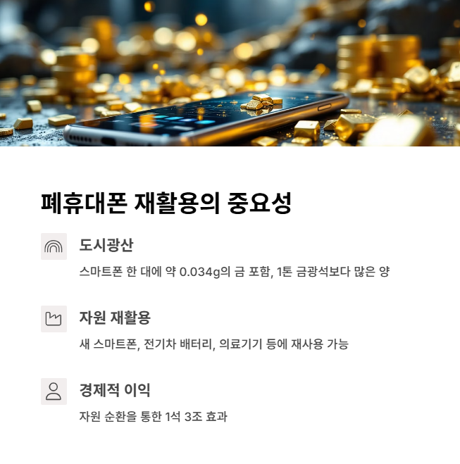 왜 폐휴대폰 재활용이 중요한가요?