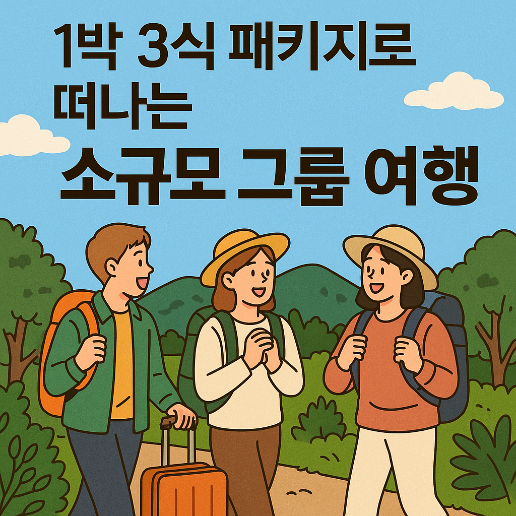 1박 3식 패키지 소규모 그룹 여행, 어디가 가장 알차고 저렴할까?