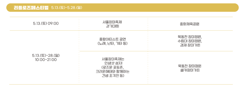 서울장미축제리틀로즈페스티벌