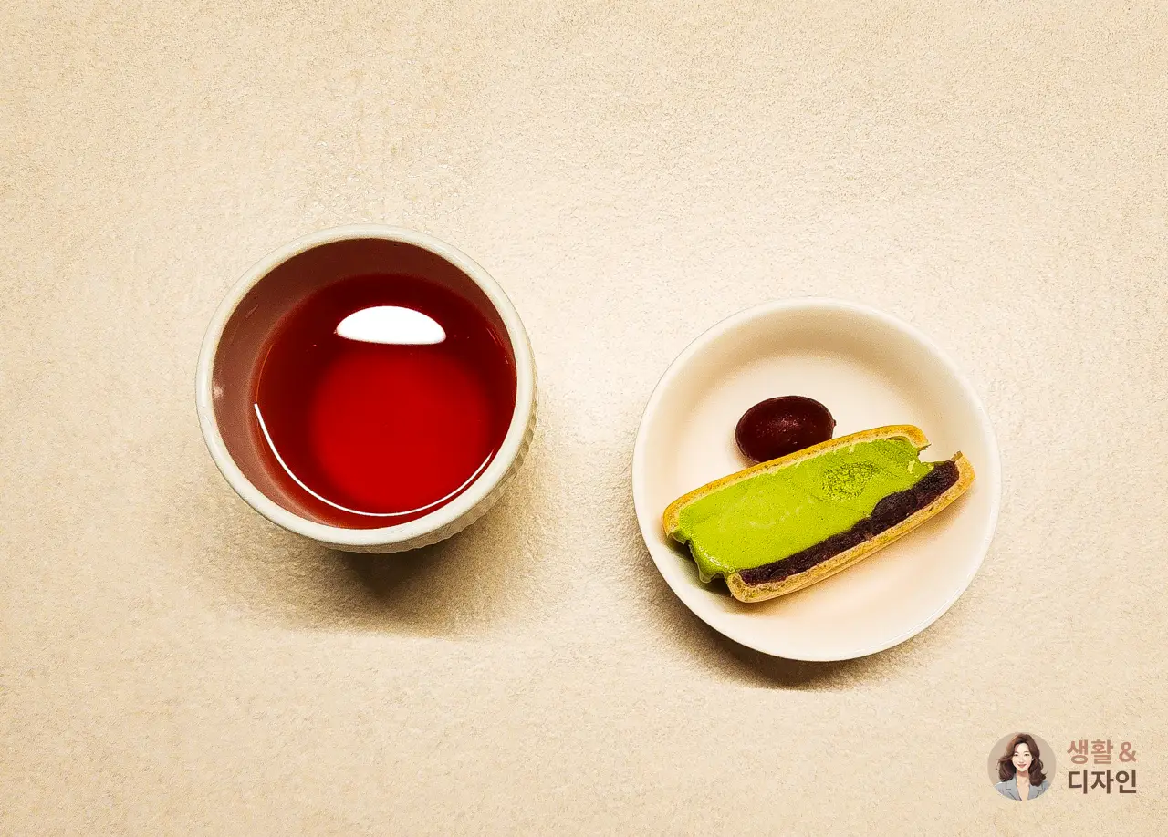녹차-아이스크림-오미자차