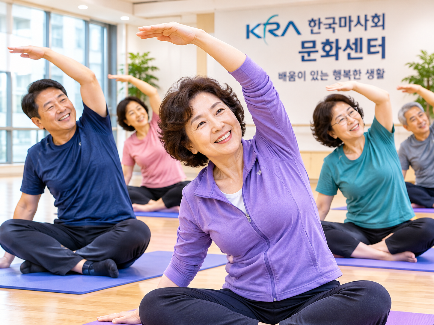 한국마사회 문화센터에 참여하고 있는 수강생들의 예시 이미지