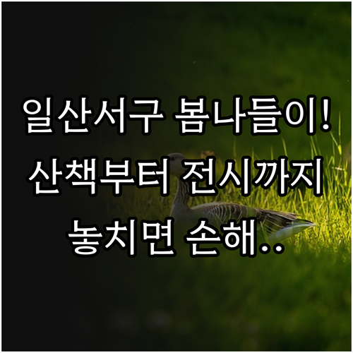 일산서구 봄 나들이 코스 정리 산책길..