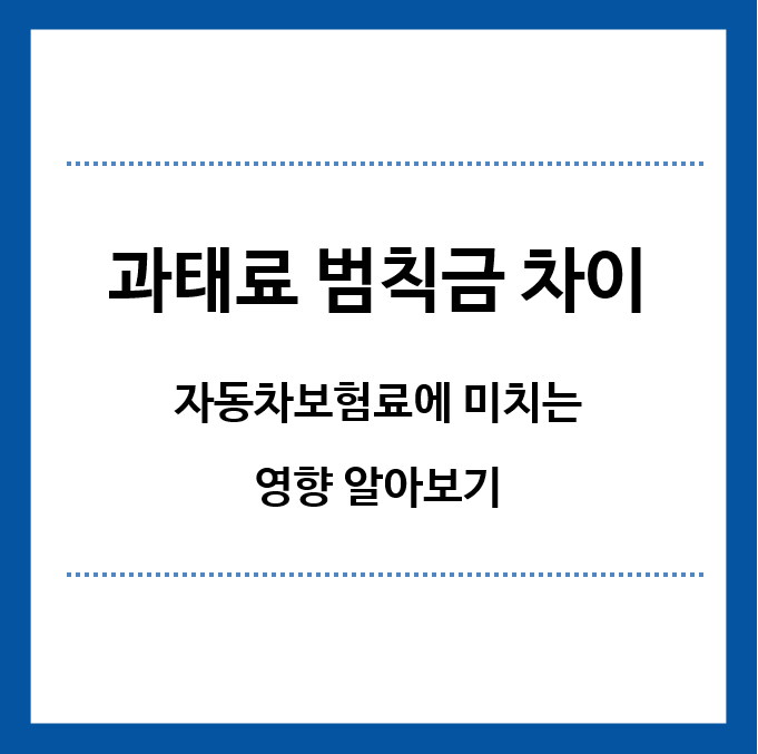 과태료-범칙금-차이-제목